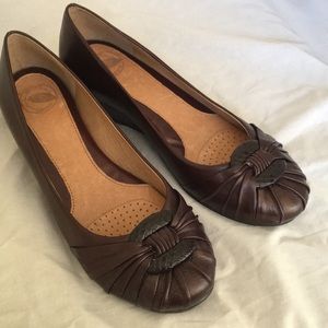 Nurture wedge heel slip on shoes